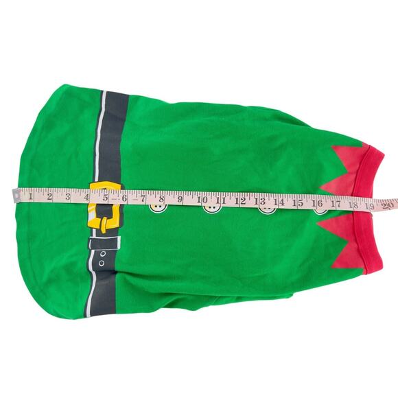 Elf Dog Costume Christmas Outfit XL Green & Red With Belt Design For Large Dogs - Picture 9 of 14